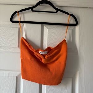 Bold Orange Crop Top